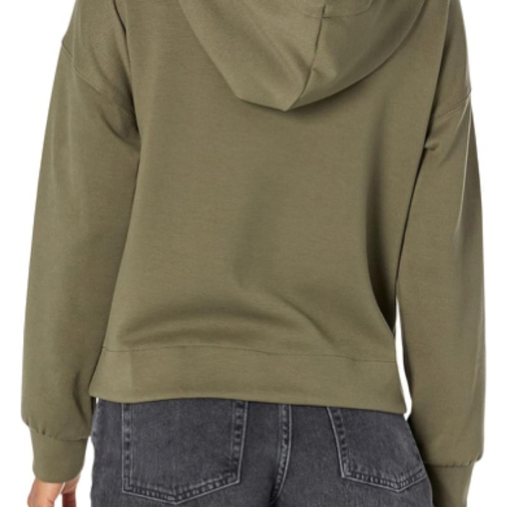 NWOT Calvin Klein Green Boxy Long Sleeve Hoodie - Picture 2 of 8